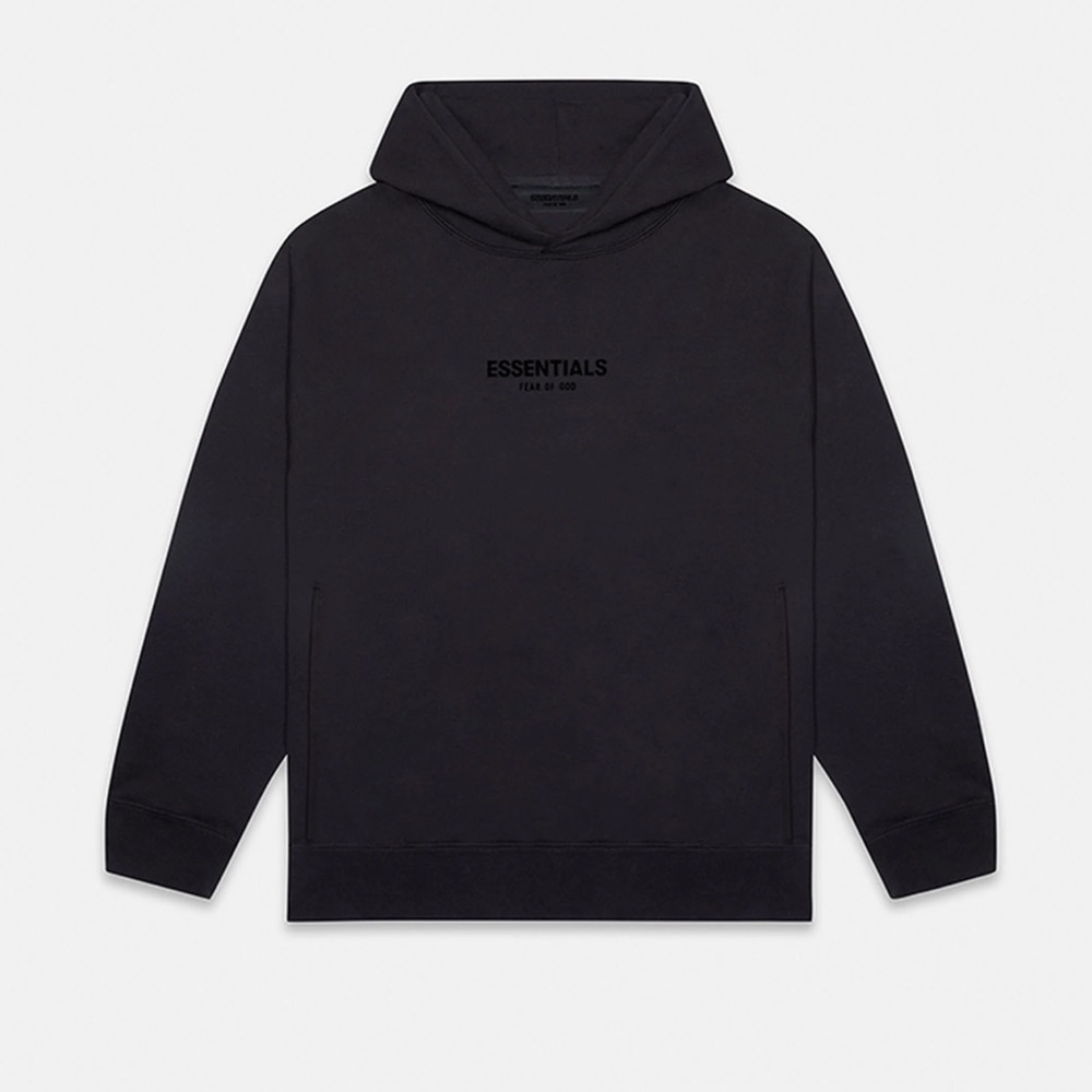 NWT essentials fear of god jet black hoodie